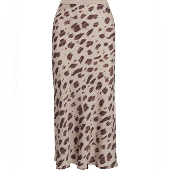 Anine Bing Bar Silk Skirt - Leopard NWT - Picture 1 of 8